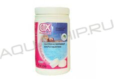 CTX-250 Быстрорастворимый стабилизированный хлор, таблетки (20 г), банка 1 кг