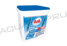 Медленнорастворимый хлор HTH MAXITAB ACTION, комплексного действия, 6 в 1, таблетки (250 гр), ведро 5 кг