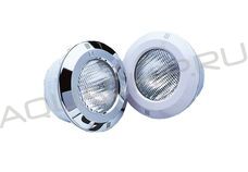 Прожектор белый AstralPool Standard галоген, 300 Вт (лампа General Electric), 12 В, пластик, PAR56, плитка, в к-те: ниша 280 мм, гофрошланг 1000 мм