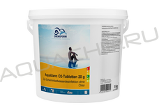 Chemoform Аквабланк O2, активный кислород (перекись водорода), таблетки (20 г), ведро 5 кг