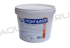 Маркопул Кемиклс ЛОНГАФОР, хлор медленнорастворимый в таблетках (200 г), 2,6 кг