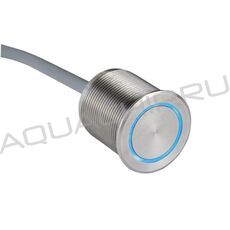 Кнопка сенсорная пьезоэлектрическая Vagner Pool, D=28 мм, 12 В, LED RGB, кабель 2 м, IP69K