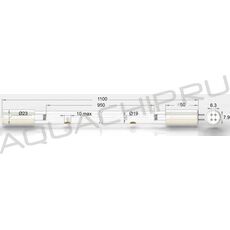 Лампа УФ амальгамная UVL 200 Вт для Bewades 200 W200/11 LC