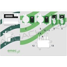 Автоматическая станция дозации в сборе Emec MAX5 (pH/Cl/Rx)