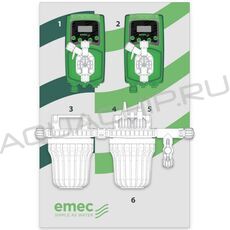 Автоматическая станция дозации в сборе Emec VMSPO (pH/Rx) 6 л/ч