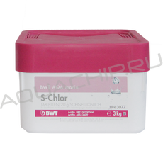 BWT AQA marin S-Chlor, быстрорастворимый хлор, таблетки (20 г), ведро 3 кг