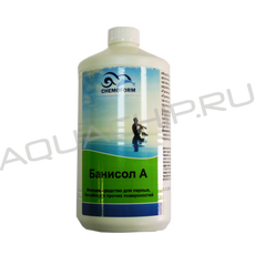 Chemoform Банисол А, жидкий очиститель для поверхностей в околобассейновых зонах и парных, 1 л