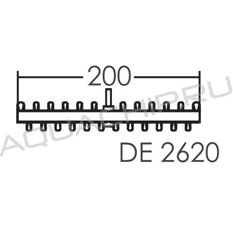 Решетка для переливного бассейна Emaux DE2620 (Н30 мм, 200 мм)