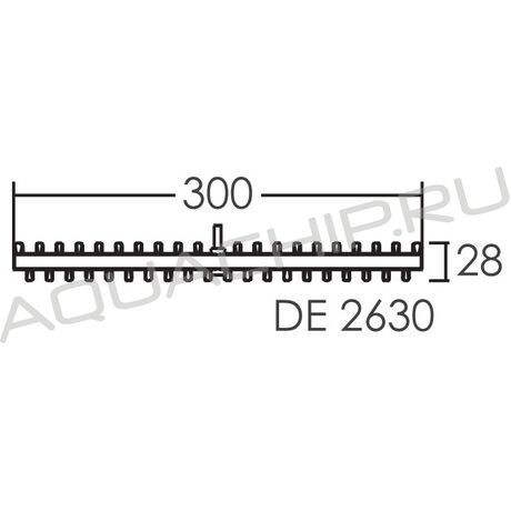Решетка для переливного бассейна Emaux DE2630 (Н30 мм, 300 мм)