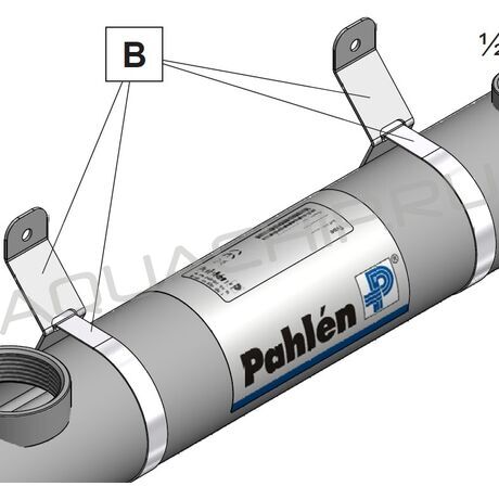 Настенное крепление (2 шт.), крепление-ремень (2 шт.) для электронагревателя Pahlen Compact