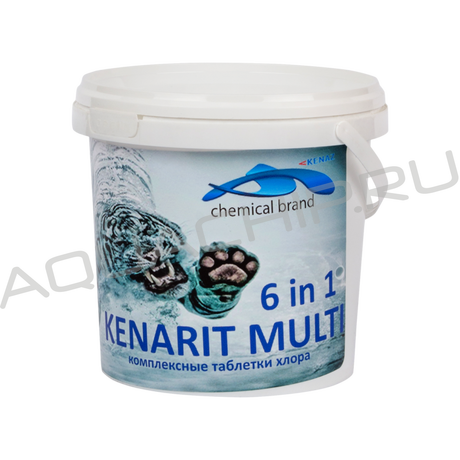Kenaz Kenarit Multi Spa (Кенарит Мульти Спа) 6 в 1, хлор-альгицид-коагулянт в таблетках (20 г), 0,8 кг