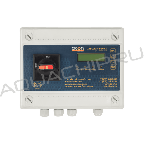 Блок управления фильтрацией и нагревом воды Acon AT Digital-S DOUBLE 380В 5500 Вт