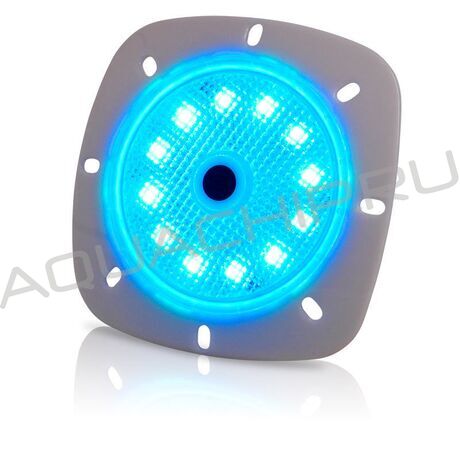 Прожектор мобильный аккумуляторный на магните цветной SeaMAID No(t)mad, 18 LED RGB, 4 Вт, 100 лм, IP68, 12х12см, 7 цвет. и 3 авт. прогр., корпус - голубой пластик