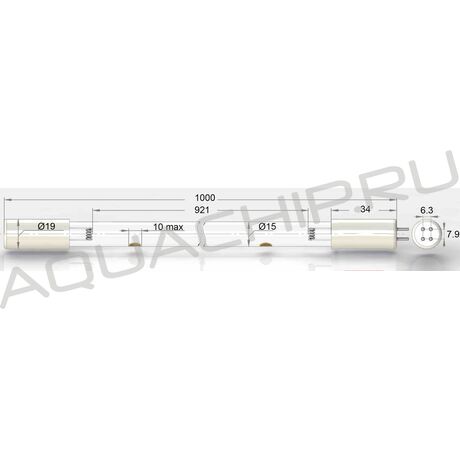 Лампа УФ амальгамная UVL 127 Вт для УОВ (НПО ЭНТ) J-15130