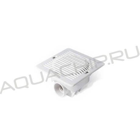 Слив донный квадратный Aqua, 250x250 мм, 63 мм бок, ABS, плитка