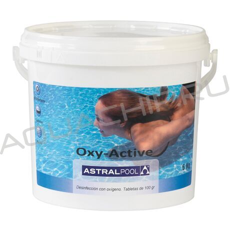 AstralPool активный кислород (перекись водорода), таблетки (100 г), ведро 1 кг