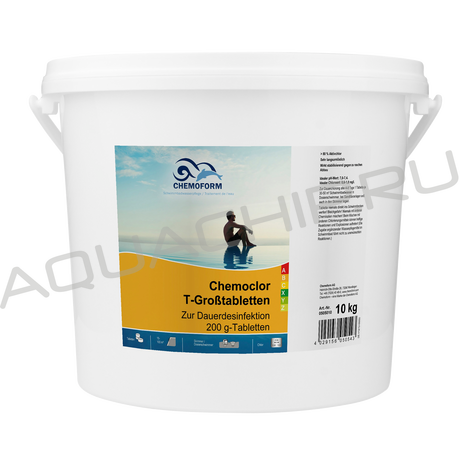 Chemoform Кемохлор-Т, хлор 90% медленнорастворимый в таблетках (200 г), 10 кг