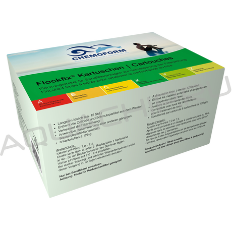 Chemoform Флокфикс, флокулянт в картриджах (8х125 г), 1 кг