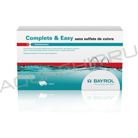 Bayrol Complete & Easy (Комплит Энд Изи), хлор быстрорастворимый-альгицид-коагулянт, 1,12 кг