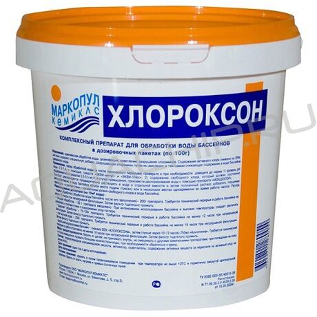 Маркопул Кемиклс ХЛОРОКСОН, дезинфектант-осветлитель-окислитель хлороминов, 4 кг