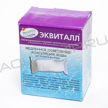 Маркопул Кемиклс ЭКВИТАЛЛ, коагулянт медленнорастворимый (таблетки в картридже), 1 кг