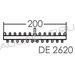 Решетка для переливного бассейна Emaux DE2620 (Н30 мм, 200 мм)