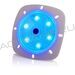 Прожектор мобильный аккумуляторный на магните цветной SeaMAID No(t)mad, 18 LED RGB, 4 Вт, 100 лм, IP68, 12х12см, 7 цвет. и 3 авт. прогр., корпус - голубой пластик